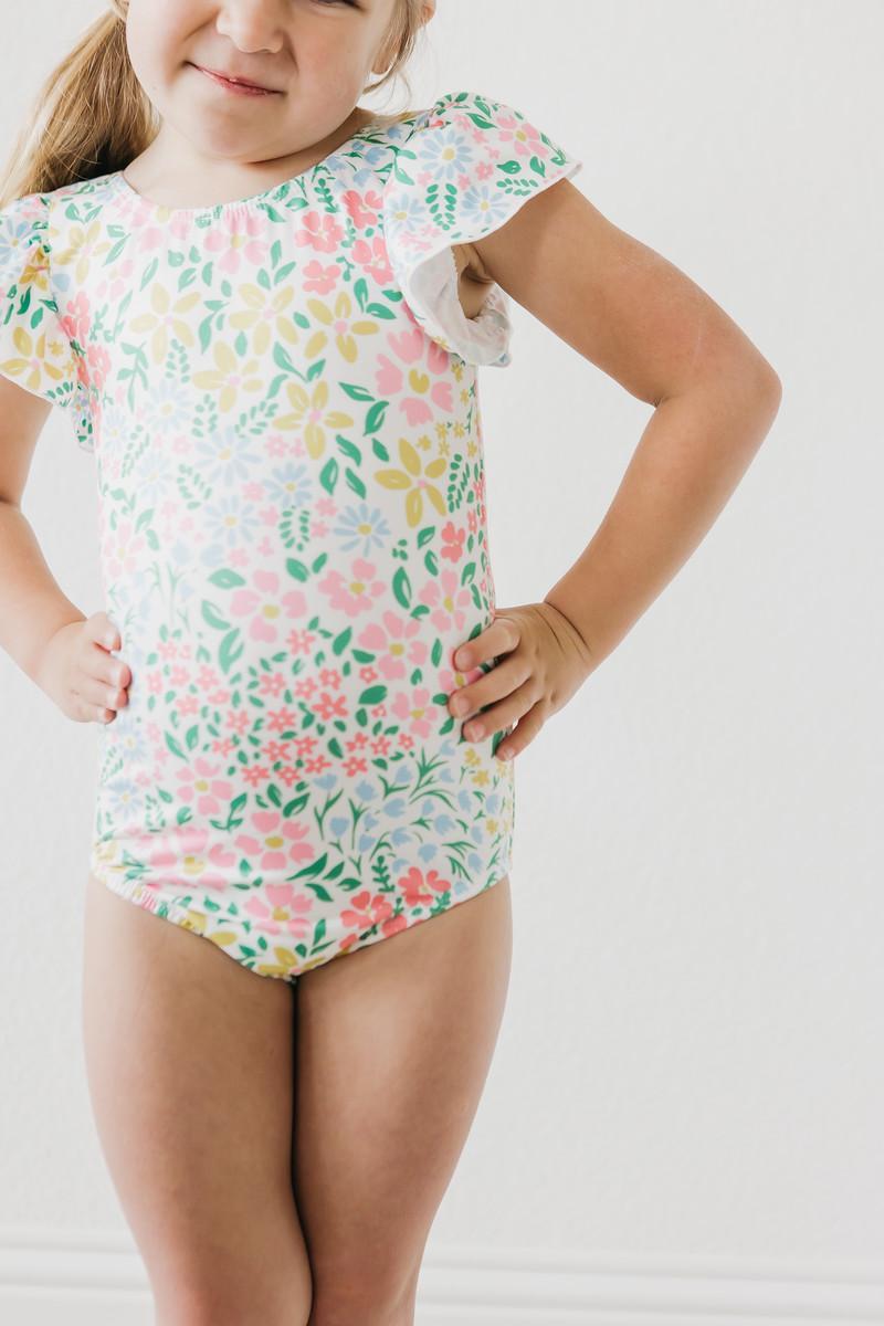 Daffodils S/S Flutter Sleeve Leotard-dogsvalley ®