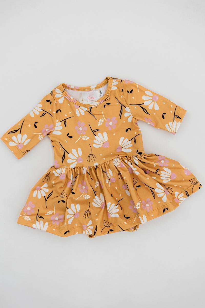 Dandelions in Fall Twirl Bodysuit-dogsvalley ®