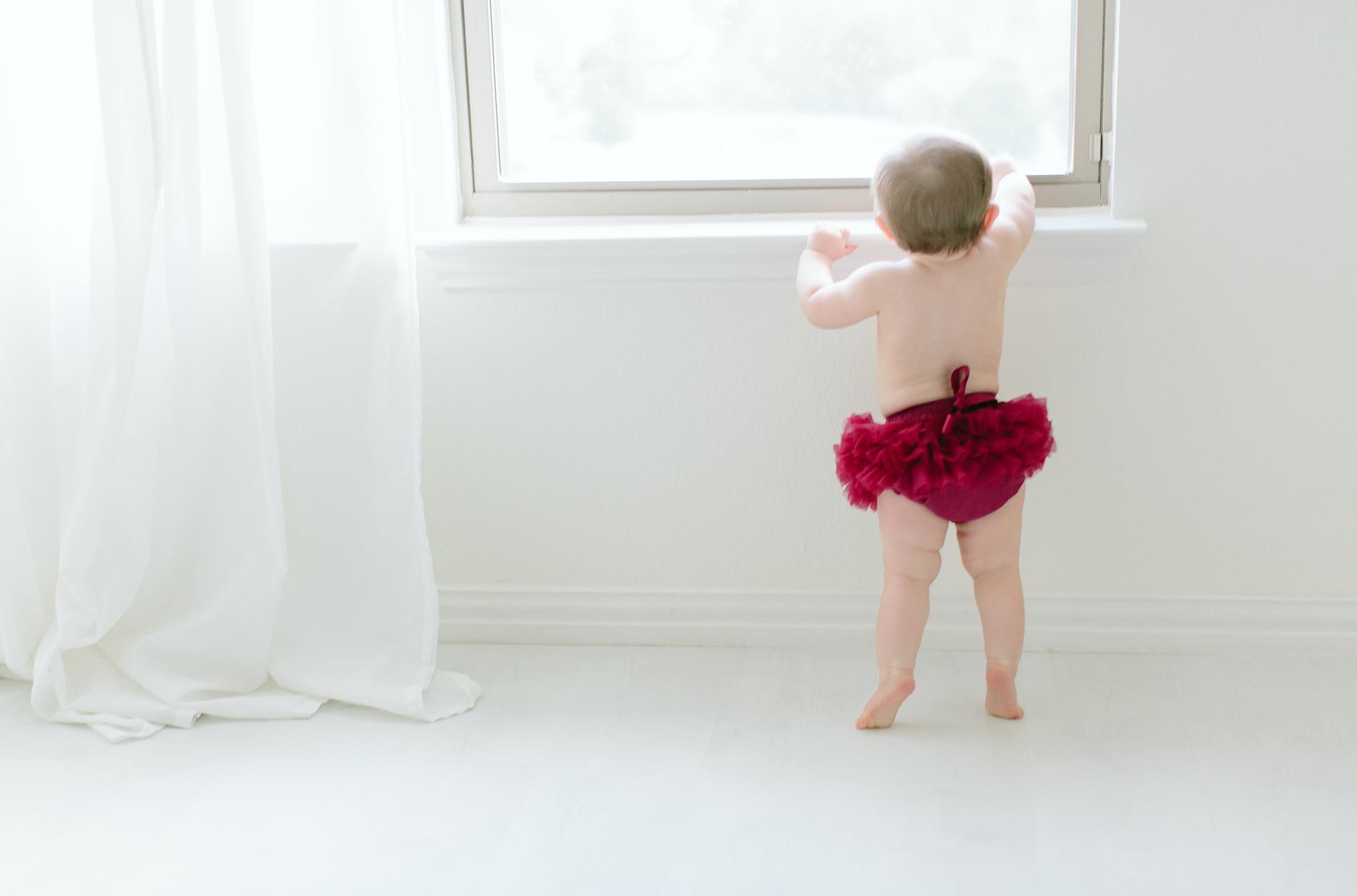 Maroon Ruffle Tutu Bloomer-dogsvalley ®