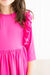 Hot Pink Ruffle Twirl Dress-dogsvalley ®