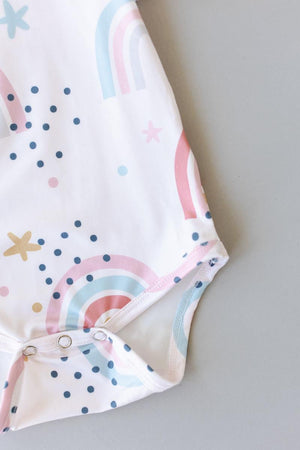 Over the Rainbow S/S Flutter Bodysuit-dogsvalley ®