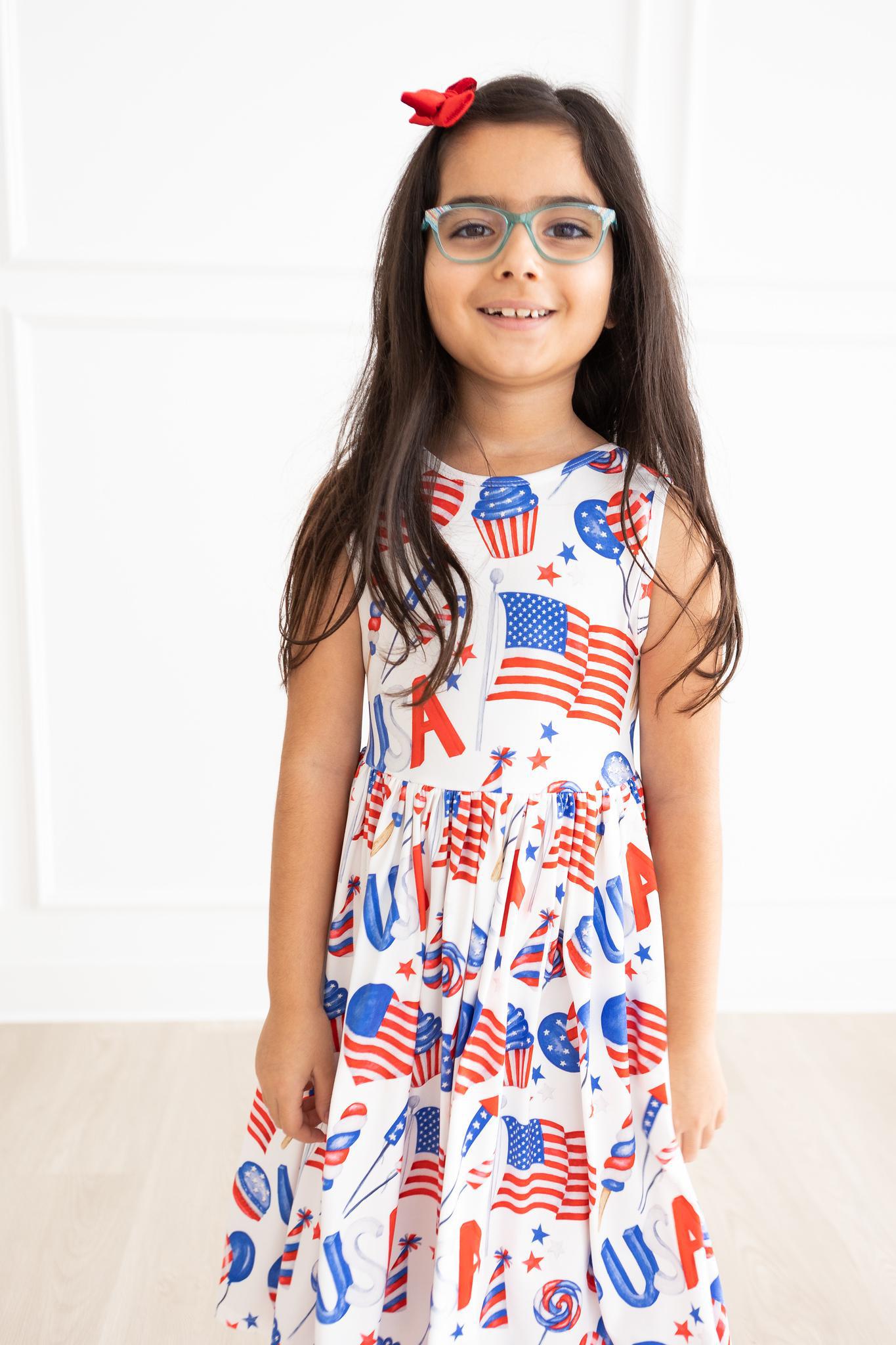 Party in the USA Tank Twirl Dress-dogsvalley ®