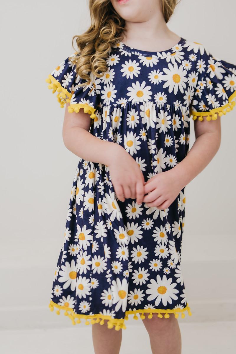 Daisy for You Pom Pom Dress-dogsvalley ®