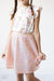 SALE Peach Sequin Twirl Skirt-dogsvalley ®