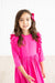 Hot Pink Ruffle Twirl Dress-dogsvalley ®