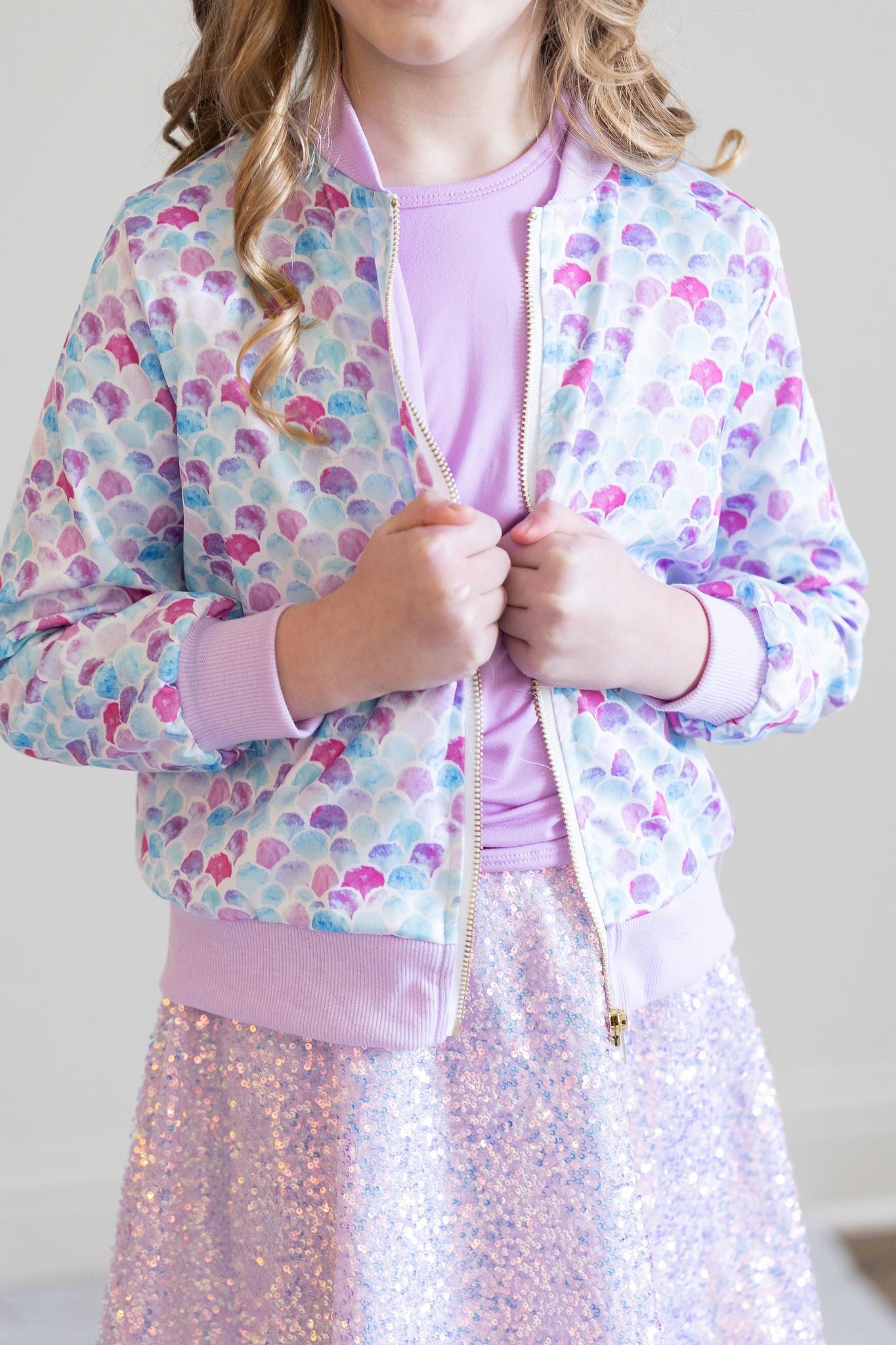 Mermaid Scales Satin Jacket-dogsvalley ®