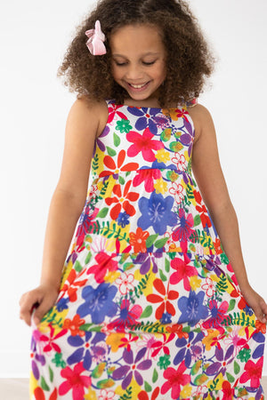 SALE Tropical Floral Ruffle Maxi Dress-dogsvalley ®