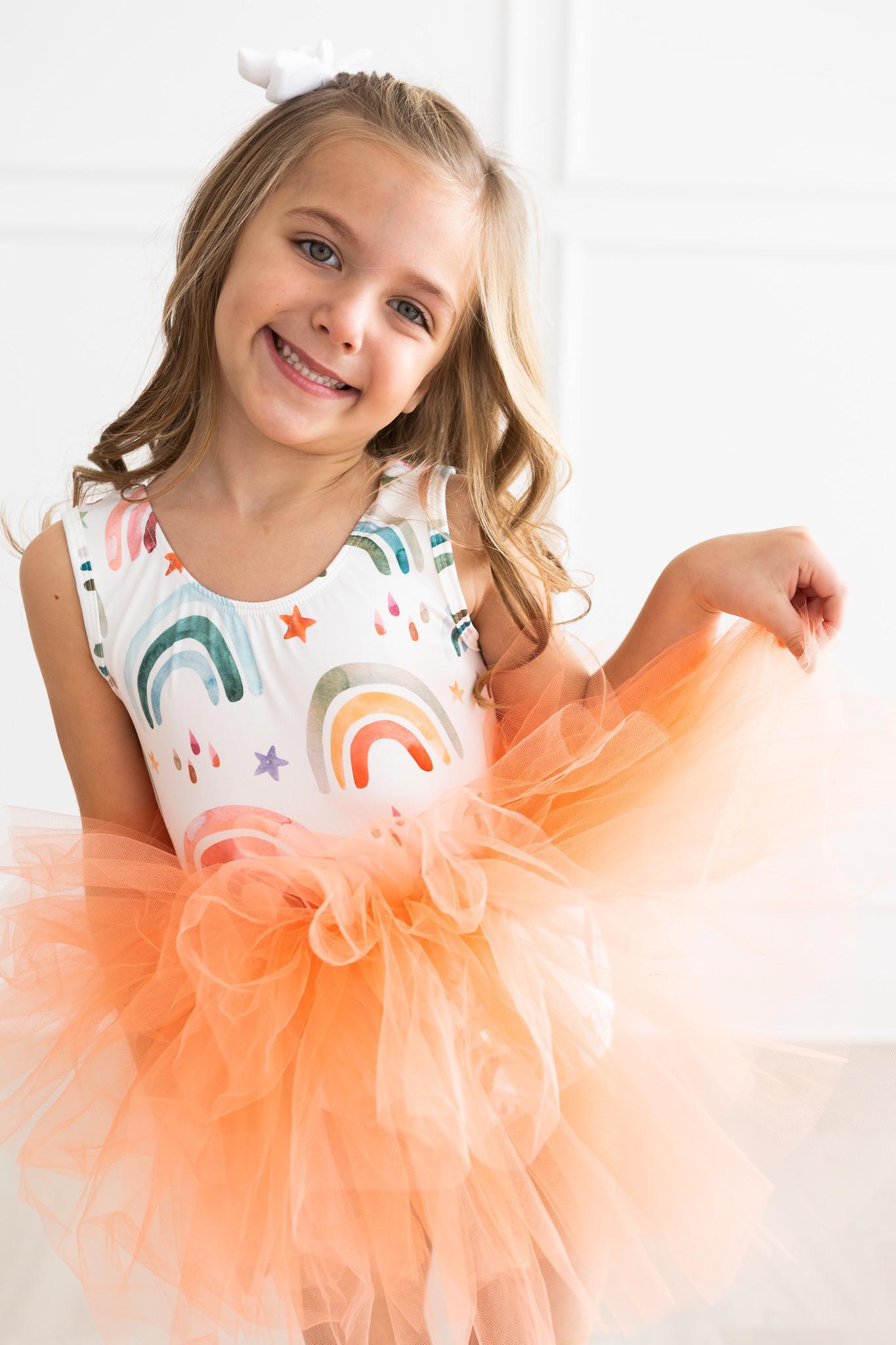 Tonal Rainbow Tank Tutu Leotard-dogsvalley ®