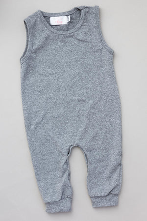 Heather Gray Tank One-Piece Jogger-dogsvalley ®