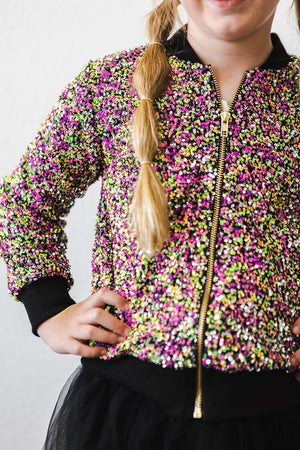 Rainbow Sequin Jacket-dogsvalley ®