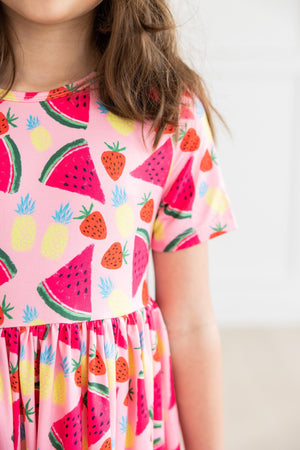 Watermelon Wonder S/S Pocket Twirl Dress-dogsvalley ®