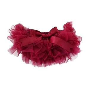 Maroon Ruffle Tutu Bloomer-dogsvalley ®