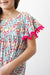 Cabana Floral Pom Pom Dress-dogsvalley ®