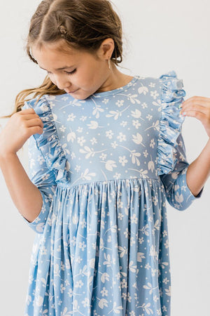 Bluebell 3/4 Ruffle Twirl Dress-dogsvalley ®