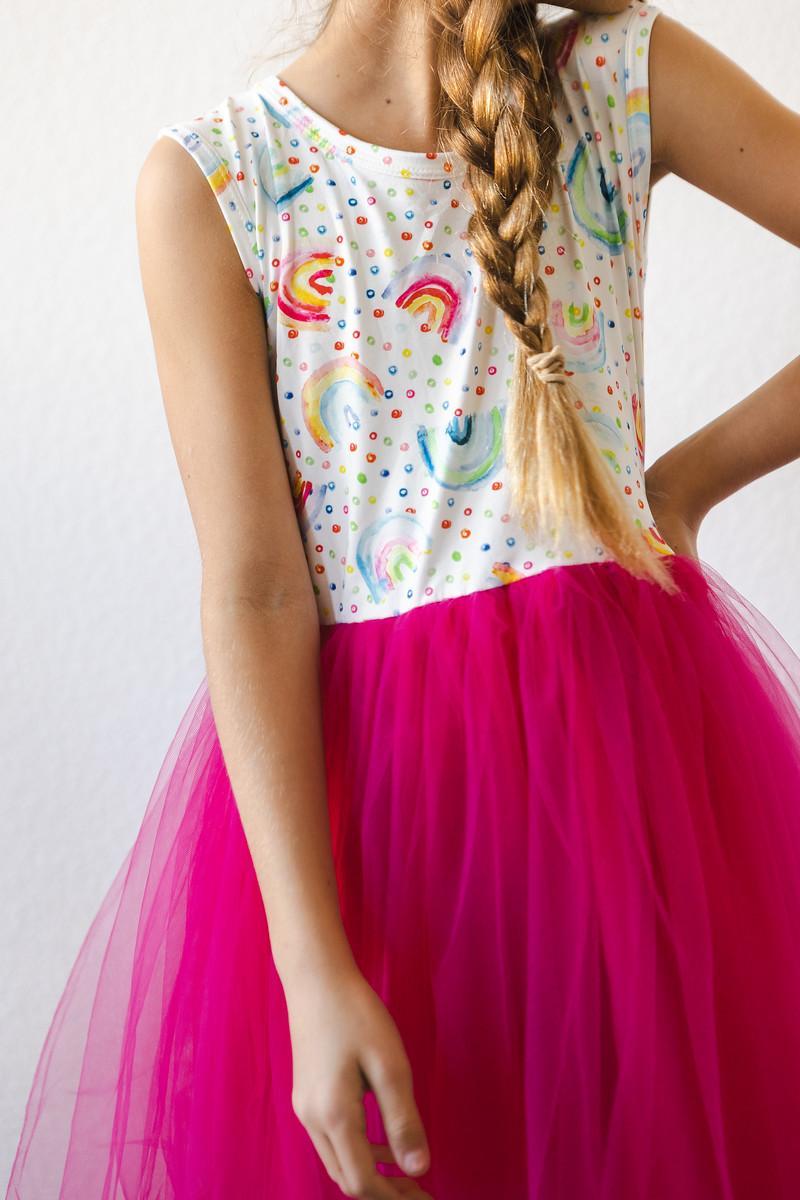 Rainbow Dot Tank Tutu Dress-dogsvalley ®