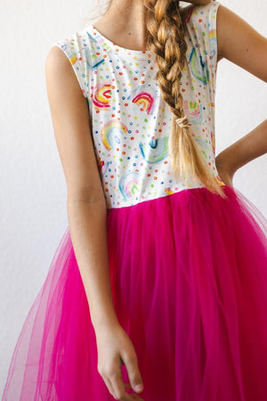 Rainbow Dot Tank Tutu Dress-dogsvalley ®