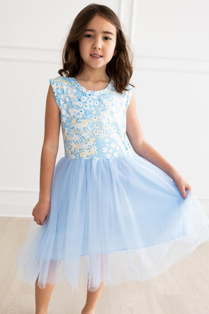 Blooming in Blue Tank Tutu Dress-dogsvalley ®