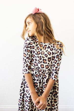 Wild One 3/4 Sleeve Pocket Twirl Dress-dogsvalley ®