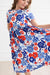 Happy 4th Floral Floral S/S Pocket Twirl Dress-dogsvalley ®