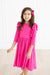 Hot Pink Ruffle Twirl Dress-dogsvalley ®