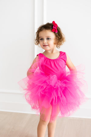 Hot Pink Tank Tutu Leotard-dogsvalley ®