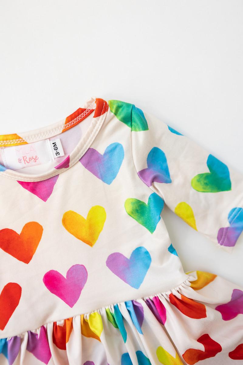 Lotta Love 3/4 Sleeve Twirl Bodysuit-dogsvalley ®