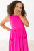 Hot Pink Tank Pocket Twirl Dress-dogsvalley ®