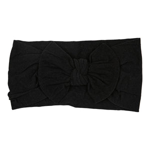 Black Nylon Bow Headwrap-dogsvalley ®