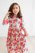 Last Bud Not Least 3/4 Sleeve Pocket Twirl Dress-dogsvalley ®