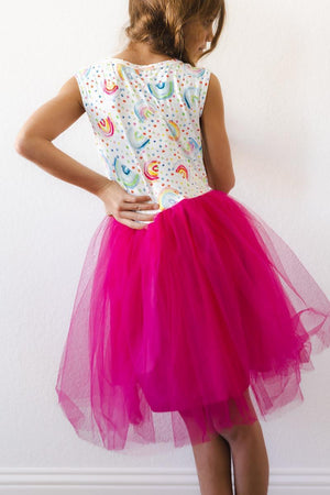 Rainbow Dot Tank Tutu Dress-dogsvalley ®