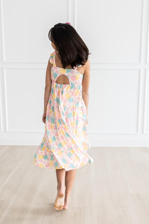 Pina Colada Ruffle Maxi Dress-dogsvalley ®