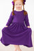 SALE Purple 3/4 Sleeve Pocket Twirl Dress-dogsvalley ®