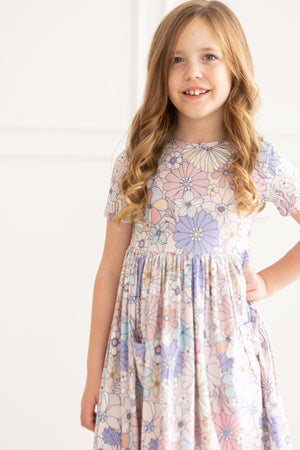 Sweet Escape Floral S/S Pocket Twirl Dress-dogsvalley ®