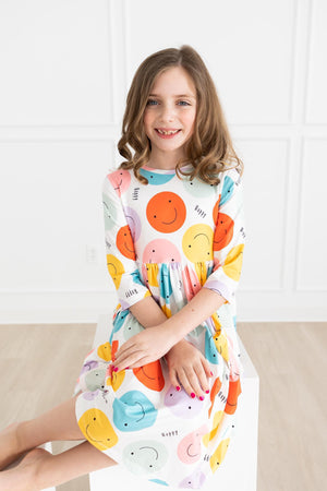 Happy Days 3/4 Pocket Twirl Dress-dogsvalley ®