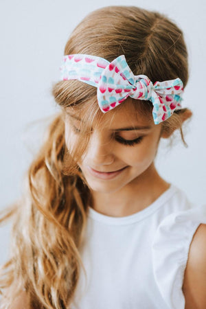 Red, White & Cute Nylon Bow Headwrap-dogsvalley ®