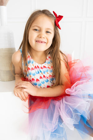 Red, White & Cute Tank Tutu Leotard-dogsvalley ®