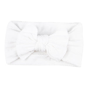 White Cable Knit Nylon Headwrap-dogsvalley ®